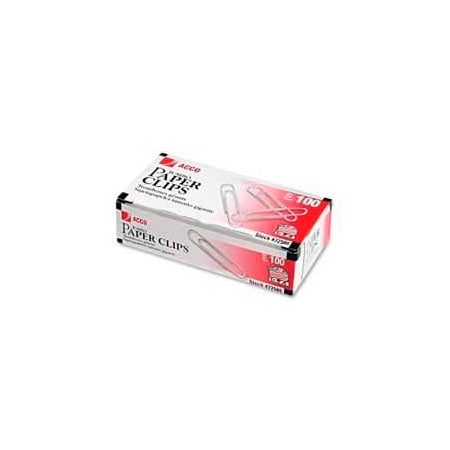 Acco Acco Economy Jumbo Paper Clips, Silver, 1000/Pack 72580